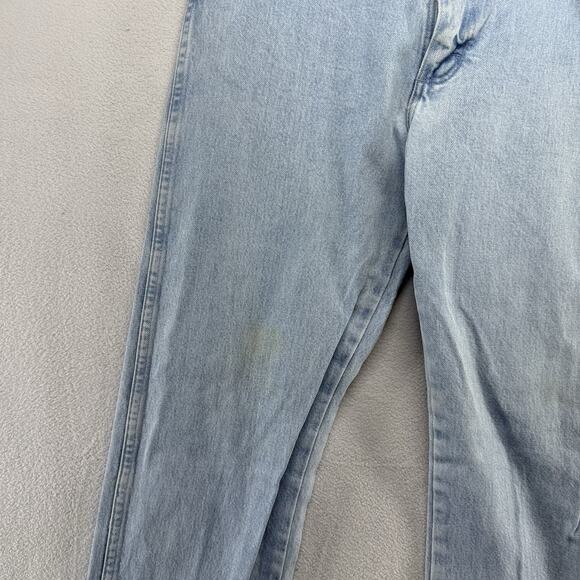 Vintage Wrangler Fits 30x33 Blue Light Wash Cowboy Rancher Straight Western Y2K - Picture 3 of 13